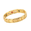 Men Detachable Titanium Steel Magnetic Therapy Bracelet Jewelry(Gold)