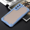 For Samsung Galaxy S22+ 5G Armor Glaze PC Hybrid TPU Phone Case(Blue)