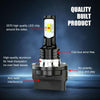 2pcs H11B 3570 2LED 80W Car Headlight Bulbs High Bright Fog Lights(White)