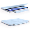 For iPad 10th Gen 10.9 2022 Fixed Buckle Magnetic Deformation Leather Tablet Case(Ice Blue)
