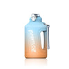 2300ml Large Capacity Gradient Straw Cup Sports Bottle With Scale(Blue)