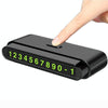 2 PCS One-Click Automatic Hiding Temporary Parking Signs For Cars(White - Green Numbers)