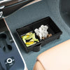 Car Seat Armrest Storage Box Adjustable Tissue Box(Black)