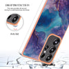 For Samsung Galaxy S25 Ultra 5G Electroplating Marble Dual-side IMD Phone Case(Purple 016)