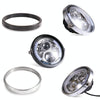 7 Inch Motorcycle Headlight Modification Parts Headlight Ring Bracket(Silver)