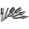Hard High Carbon Steel Rotary Carving Knife Abrasive Processing Grinding Head Set(6pcs/set)