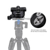 PULUZ Aluminum Alloy 360 Degree Rotation Panorama Ball Head with Quick Release Plate for Camera Tripod Head