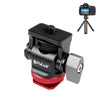 PULUZ Mini 180 Degree Swing Tripod Ball Head Cold Shoe Mount Adapter(Red)