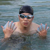 Finger Flexible Silicone Swimming Gloves (Samll Size)(Blue)