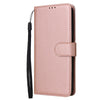 For Samsung Galaxy A26 5G 3-Card Slots Multifunctional Leather Phone Case(Rose Gold)