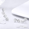 Pet Dog Paw Print S925 Sterling Silver Ladies Earrings
