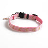 Cat Collar, Pink Star & Moon Pendant, 28cm, Nylon Webbing