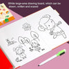 Drawer Type Double-sided Drawing Board Puzzle Magnetic Cartoon Dress Up Wooden Toys(Number Tangram)