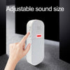 130dB Wireless Door Alarm with Remote, LED Light - 7 Modes