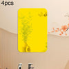4pcs 30cm x 20cm Round Corner Models Rectangle Acrylic Mirror Stereo Wall Stickers(Gold)