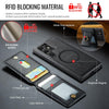 For Samsung Galaxy S23 Ultra 5G DG.MING K1 MagSafe Detachable Wallet RFID Back Cover Phone Case(Black)