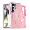 For Samsung Galaxy S23 Ultra 5G Glitter MagSafe Shockproof Phone Case(Pink)