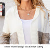 Women Casual Mid-Length Hooded Knit Cardigan Jacket, Size: XL(Green)