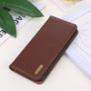 For Samsung Galaxy A56 5G KHAZNEH Nappa Top Layer Cowhide Leather Phone Case(Brown)