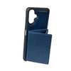 For Samsung Galaxy A56 5G Solid Color Metal Buckle Card Slots Bag Phone Case(Blue)