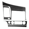 3 in 1 Car Carbon Fiber Central Control Navigation Panel Decorative Sticker for Honda Civic 8th Generation 2006-2011, Left Drive