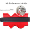 10 Inch Self-locking Contour Gauge Encryption Widens Arc Measuring Ruler(Green)