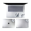 4 in 1 Notebook Shell Protective Film Sticker Set for Microsoft Surface Laptop 3 15 inch (Silver)