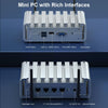 HYSTOU PO9B-J4125-4L Embedded Intel Celeron J4125 Processor Four Network Ports Mini Host, Specification:8GB+128GB