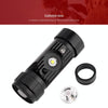 LED Induction Headlight USB Charging Outdoor Waterproof Strong Light Fishing Aluminum Flashlight Headlight (Headlight+2xBatteries)
