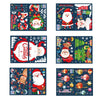 Santa Claus Hanging Stickers Shop Window Glass Door Living Room Wall Stickers(6308)