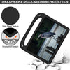 For Huawei MediaPad T5 Handle Portable EVA Shockproof Anti Falling Protective Case with Triangle Holder(Black)