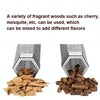 12 Inch Stainless Steel 304 Smoked Tube BBQ Box Outdoor Cold Smoke Box,Style: Only Tube