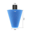 Car Cone Wheel Polishing Sponge M14 Detail Waxing Sponge Wheel(Blue)