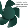 F304 Double-head Hose Built-in Lithium Battery USB Car Fan, Color: Green Gold