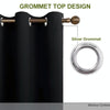 High-precision Curtain Shade Cloth Insulation Solid Curtain, Size:52x63 Inch132x160CM(Black)