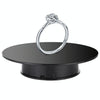 25cm 360 Degree Electric Rotating Mirror Surface Turntable Display Stand Video Shooting Props Turntable for Photography, Load 3kg, Powered by Battery(Black)