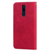 For Xiaomi Redmi 8 Frosted Business Magnetic Horizontal Flip PU Leather Case with Holder & Card Slot & Lanyard(Red)