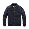 CHYAF 312A Water Washing Men Cotton Clothing Loose Casual Coat Jacket, Size: M(Royal Blue)