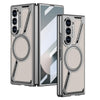 For Samsung Galaxy Z Fold6 GKK Integrated Electroplating Leather Z-Shape MagSafe Phone Case(Titanium Gray)