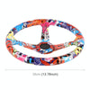 35cm Car Racing Graffiti ABS Steering Wheel(Style 2)