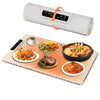 240W Electric Warming Tray Food Warmer with Adjustable Temperature, Timed Close UK Plug