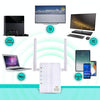 300Mbps Wireless-N Range Extender WiFi Repeater Signal Booster Network Router with 2 External Antenna, EU Plug(Black)