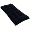 130 x 50cm Outdoor Home Patio Waterproof Sunscreen Bench Cushion, Color: Black