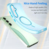 For Samsung Galaxy S24 FE 5G MagSafe Frosted Translucent TPU + PC Full Coverage Phone Case(Blue)