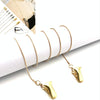 Clip Style Mask Lanyard Chain Glasses Anti-Lost Decorative Rope, Style:Round Snake Chain(Gold)