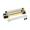 CP-3053 150A 12-48V RV Yacht Double-row 12-way Busbar with 28pcs Terminals(Black)