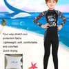 DIVE & SAIL Children Sun Protection Long Sleeve Quick Dry Diving Suit, Size: XXL(Boys Black)