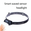 Smart Sensor Outdoor USB Headlight LED Portable Strong Light Night Running Headlight, Colour: Orange 5W 140LM