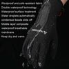 HUNTRANGE A037 Plus Velvet Sports Windproof Waterproof Touch Screen Riding Gloves, Size: M(Gray)
