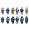 BINBOND 01 Men Locomotive Concept Diamond Dial Quartz Watch(Gold Net Full Gold Blue Surface)